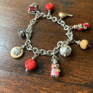 Brighton RETIRED RARE China Charm Bracelet